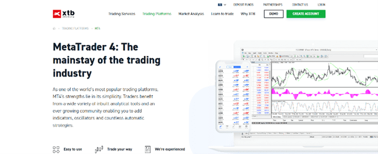 Plataforma MT4 para XTB Plataforma MT4 para XTB